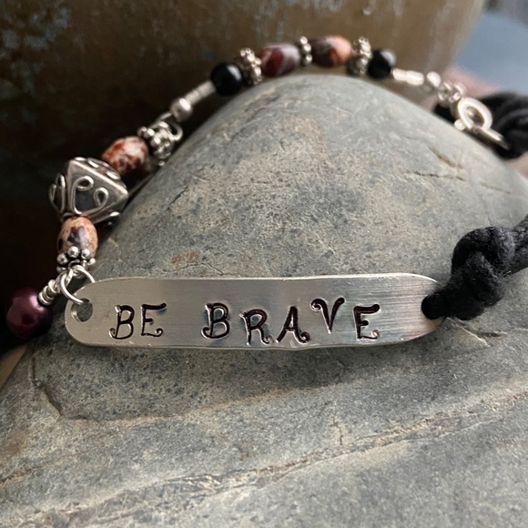 BE BRAVE Bracelet with Jasper, Pearls & Black Onyx - Picture 4 of 4